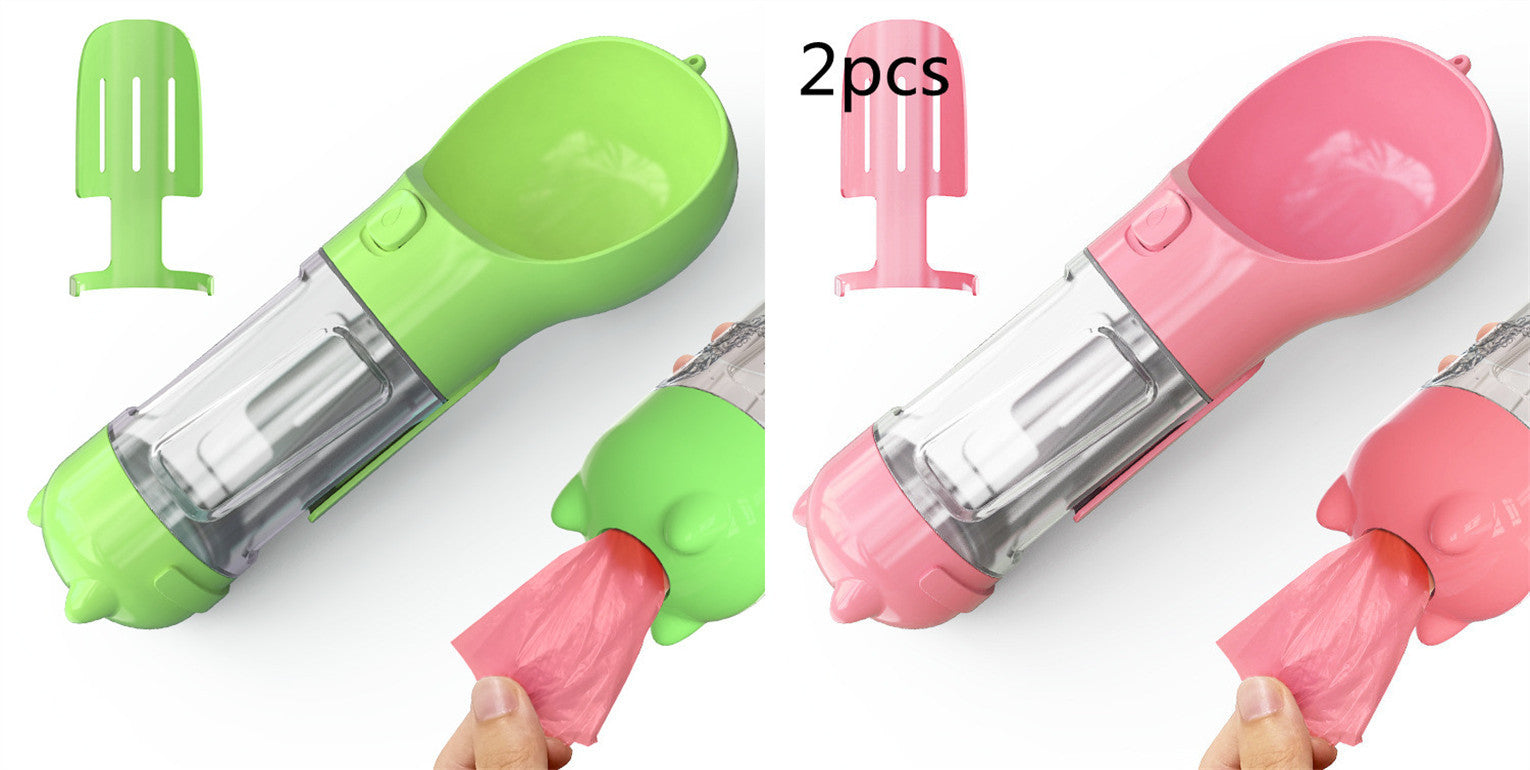 3-in-1 Portable Pet Water Bottle Feeder