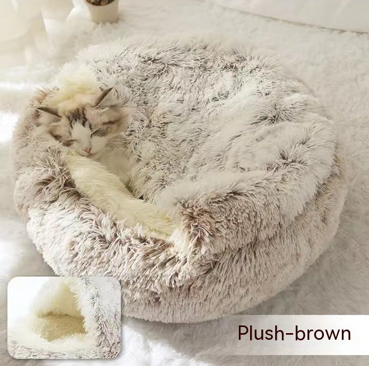 2-in-1 Plush Pet Bed