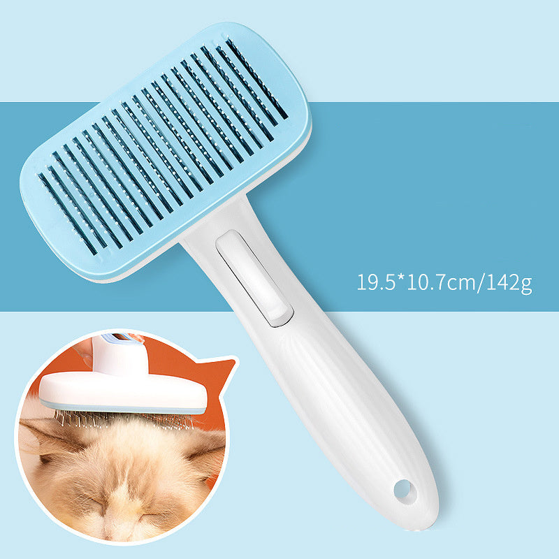 Automatic Pet Hair Removal Comb for Dogs and Cats