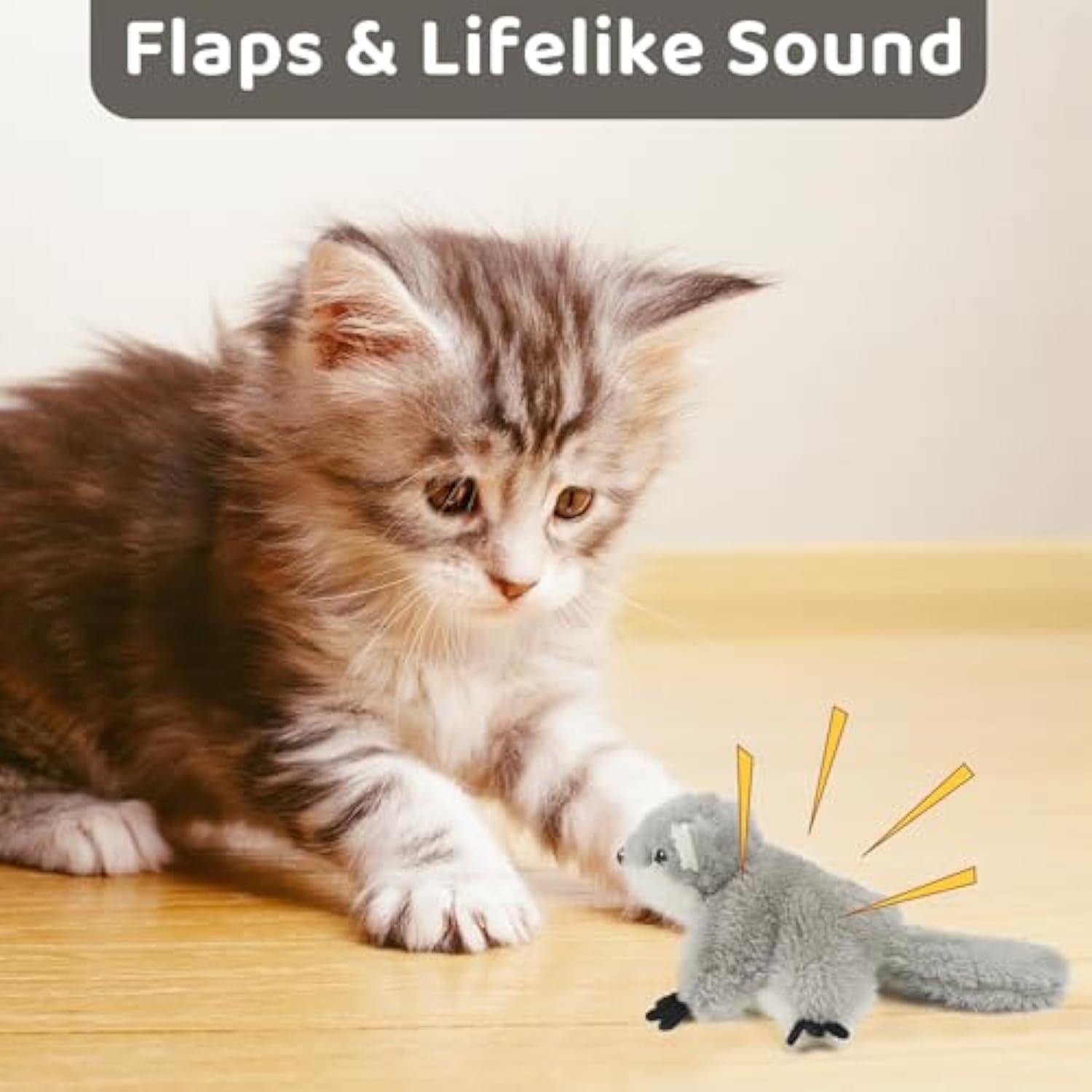 Flapping Squirrel Cat Toy