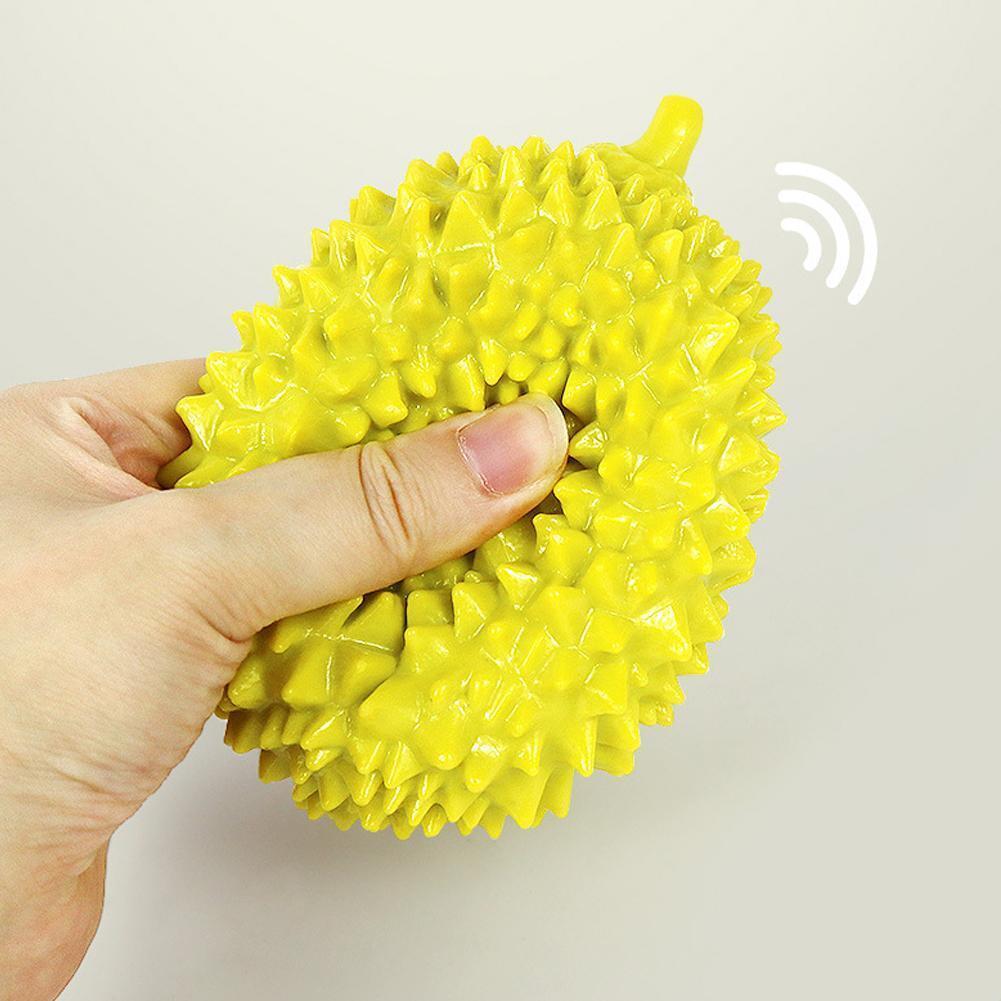 Durian-Shaped Dog Chew Toy