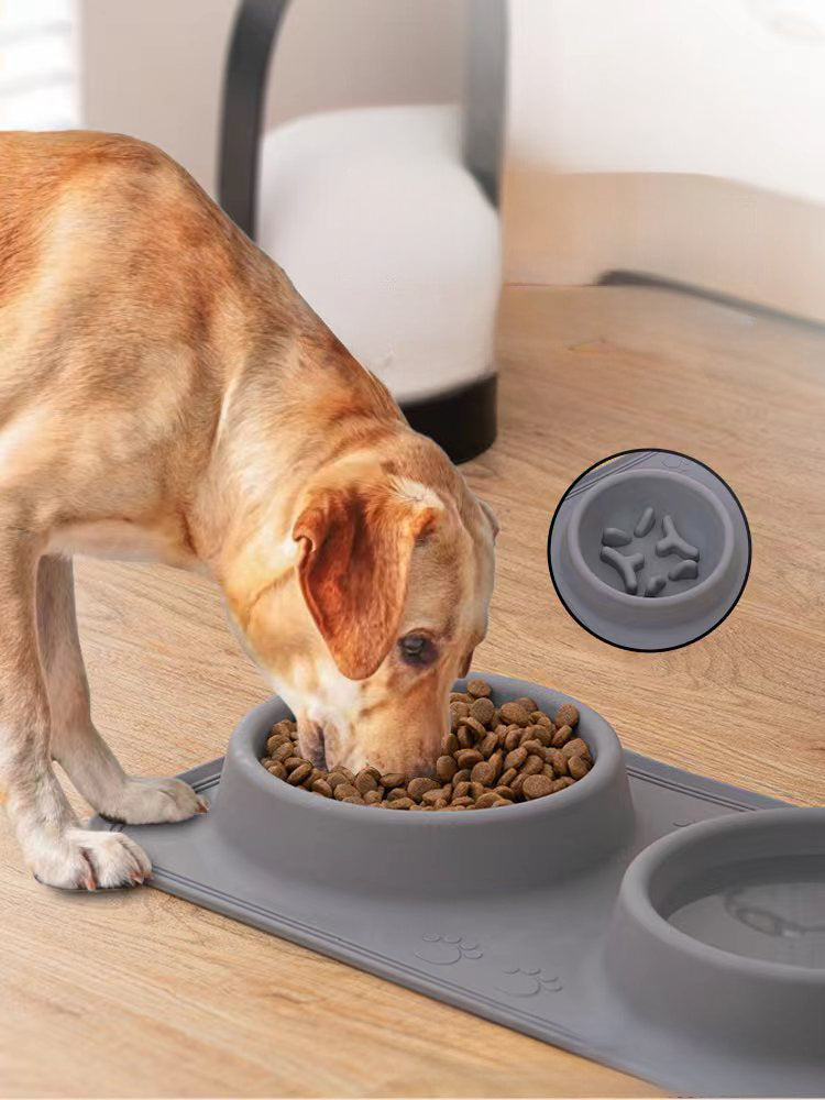 Silicone Foldable Double Pet Bowl