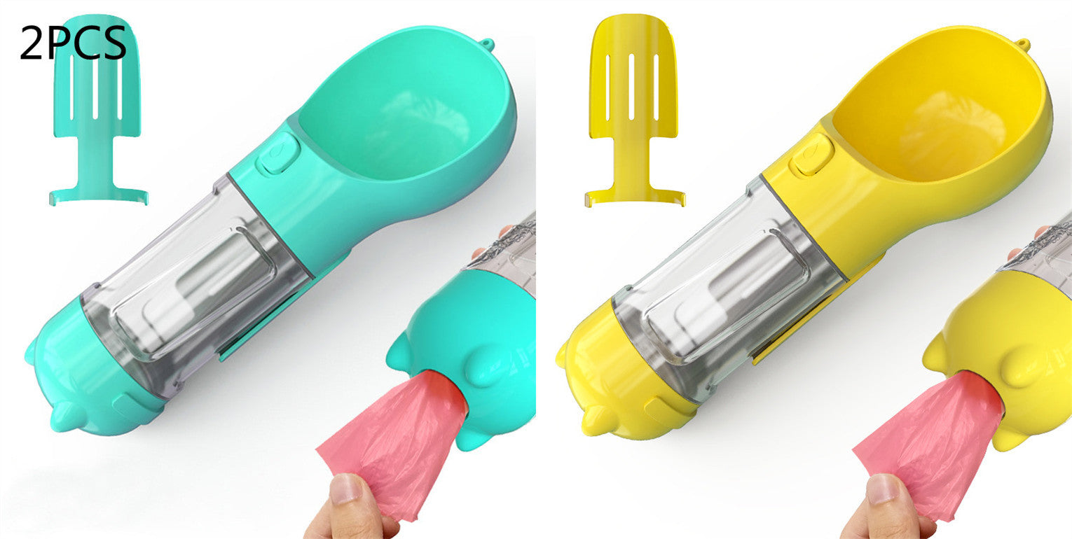 3-in-1 Portable Pet Water Bottle Feeder