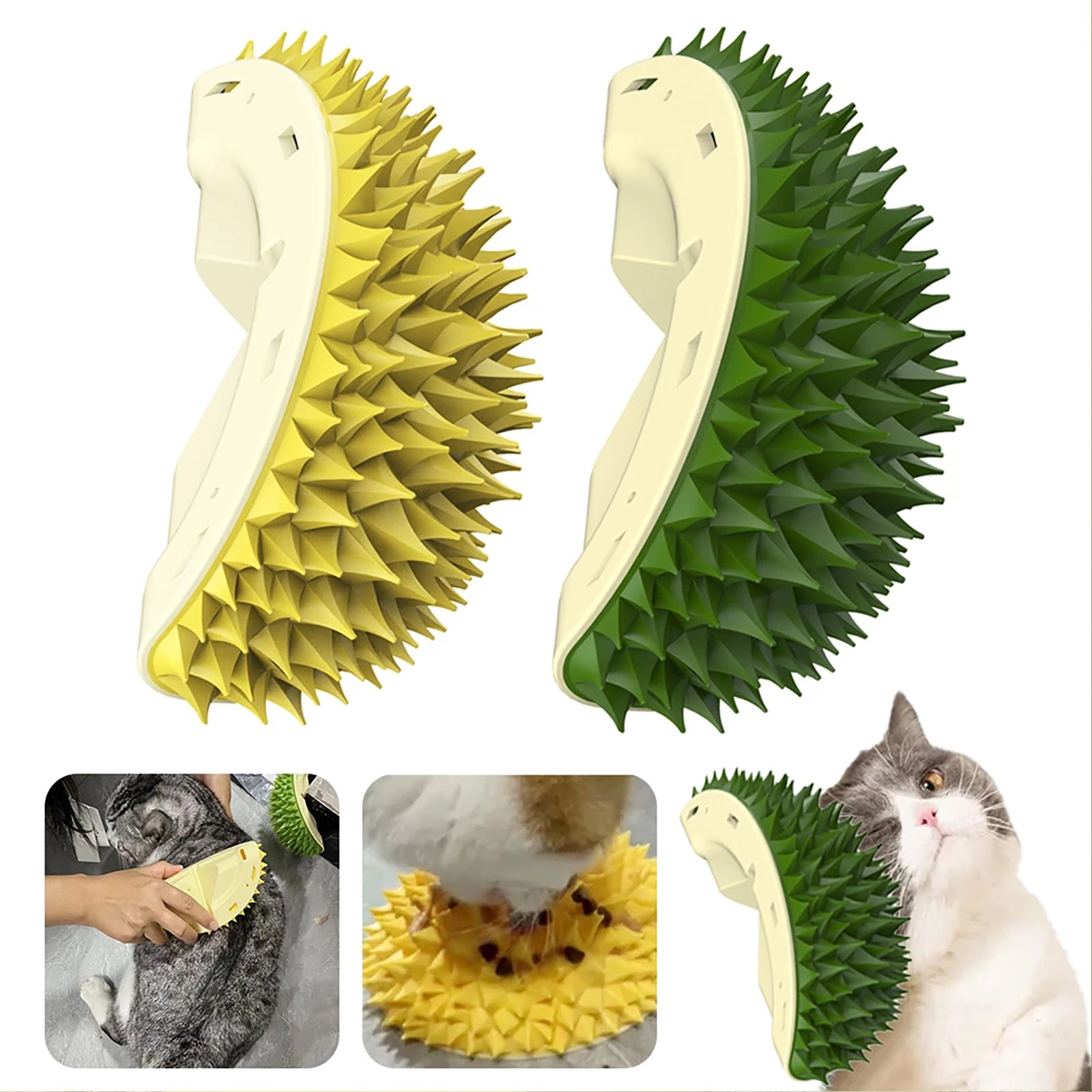 Durian Cat Brush & Self Groomer